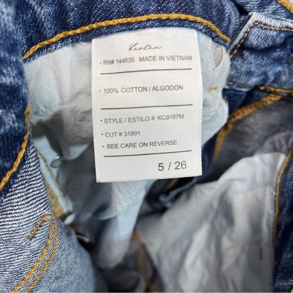 Kancan Estilo Jeans 5 26 100% Cotton Skinny High Rise Ripped Holes Distress - Picture 12 of 14